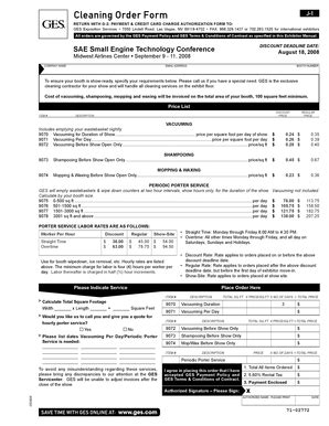 Fillable Online Sae Cleaning Order Form Sae International Sae Fax