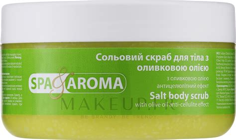 Bioton Cosmetics Spa Aroma Salt Body Scrub Gommage Au Sel Et Huile