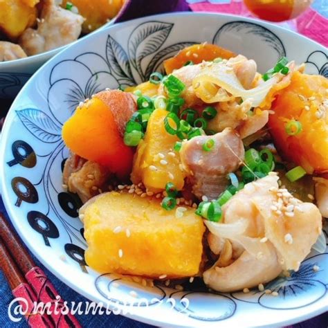 鶏肉とさつまいものバター醤油肉じゃが動画レシピstewed Chicken And Sweet Potatoes ほっこりおうちごはん