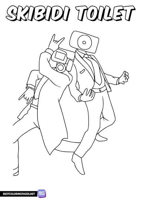 Skibidi Toilet Coloring Pages