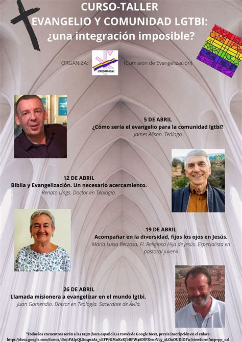 CURSO TALLER EVANGELIZACIÓN Y COMUNIDAD LGTBI CRISMHOM