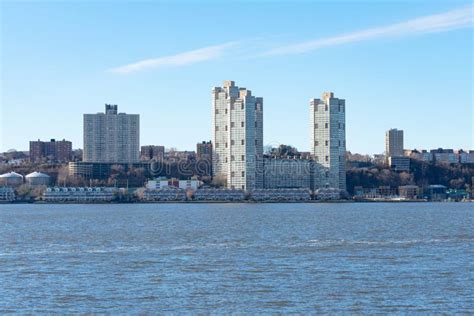 Skyline of Guttenberg New Jersey Along the Hudson River Stock Image - Image of travel, skyline ...