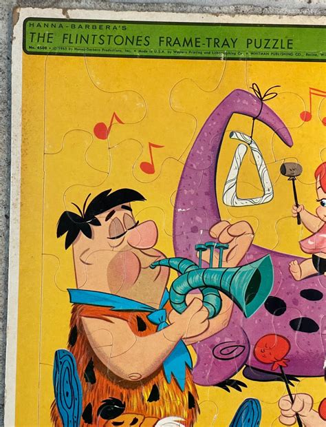 Vintage Hanna Barberas The Flintstones Puzzle Etsy