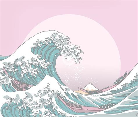 Wave Aesthetic Desktop Wallpaper