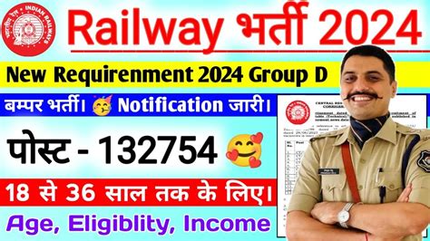 RAILWAY GROUP D भरत NOTIFICATION OUT Railway New Vacancy 2024