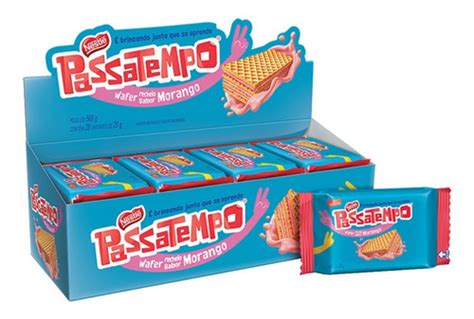 Mini Wafer Passatempo Morango Nestl G X G Mercadolivre