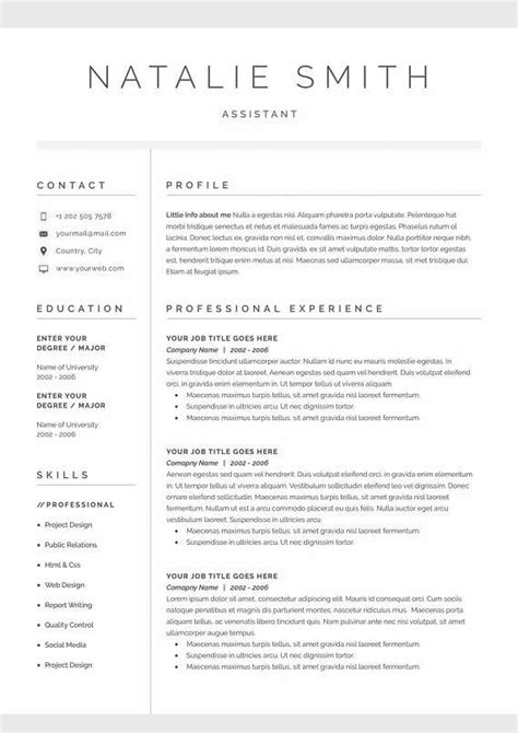 Resume Example With Headshot Photo Cover Letter Page Word Resume