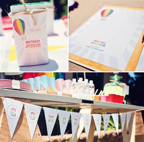 Kara S Party Ideas Hot Air Balloon Birthday Party Kara S Party Ideas