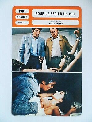 CARTE FICHE CINEMA 1981 POUR LA PEAU D UN FLIC Alain Delon Anne