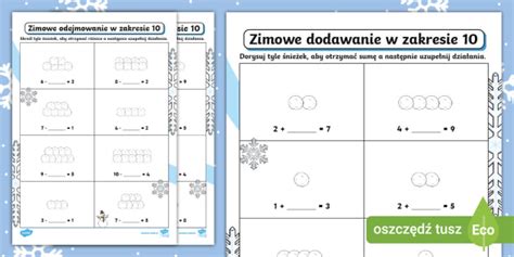 Dodawanie I Odejmowanie Pisemne Karta Pracy Teacher Made Off