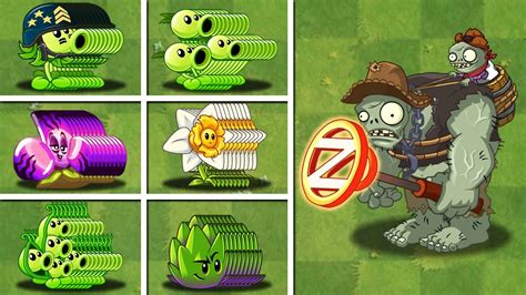 Pvz Challenge All Plants Level Max Vs Gargantuar Zombie Level