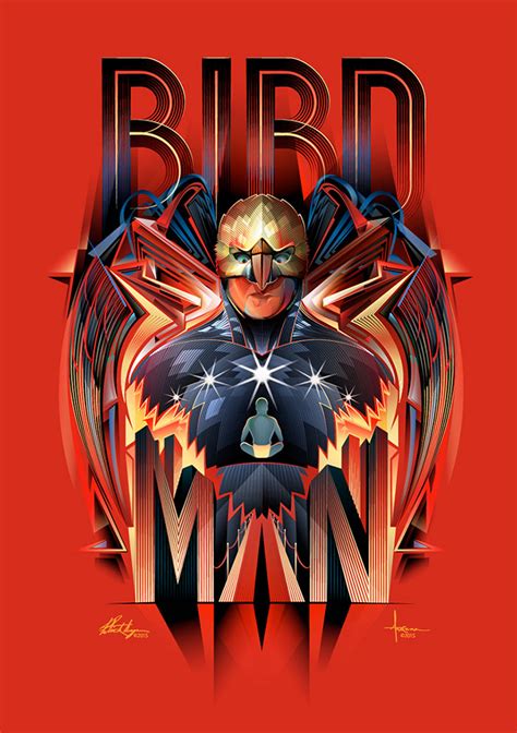 Birdman By Orlando Arocena And Patrick Seymour Movie Posters Design