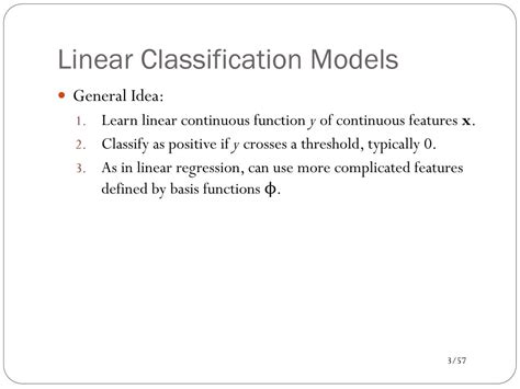 Ppt Classification Linear Models Powerpoint Presentation Free Download Id 2388913