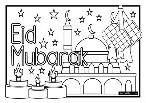 Hari Raya Coloring Pages