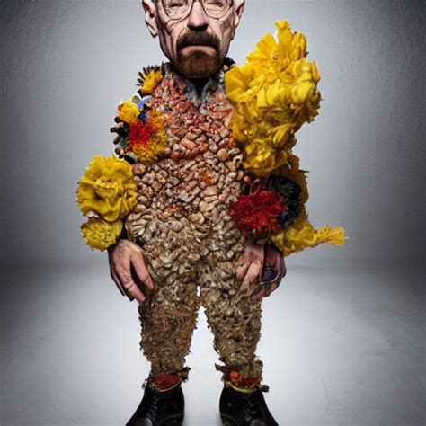 Prompthunt Giuseppe Arcimboldo Walter White Full Body Shot Studio