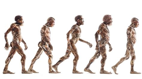 Premium Photo | This image shows the evolution of human beings from to ...