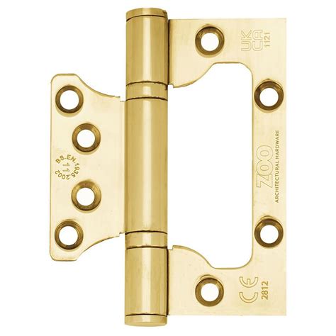 Fast Fit Flush Fire Door Hinge In PVD Stainless Brass ZHSSFH 243PVD