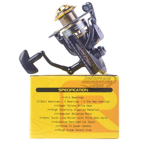 Jual Reel Pancing Spinning Kaizen Genki RF Power Handle Indonesia