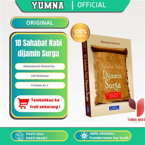 Jual Buku Sahabat Dijamin Masuk Surga Pustaka Imam Syafii Original