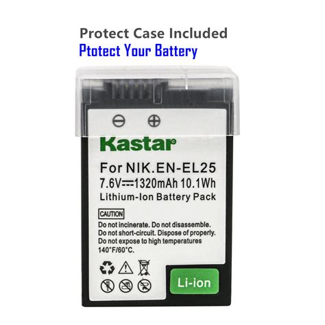 Kastar Rechargeable Li Ion Battery For Nikon EN EL25 Z 50 Z FC