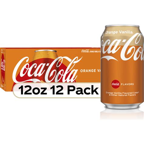 Coca Cola Orange Vanilla Soda Soft Drinks 12 Fl Oz 12 Pack