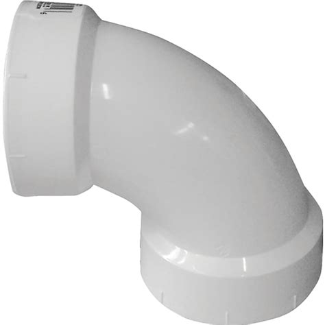 CANPLAS 192251L Sanitary Pipe Elbow 1 1 2 In Hub 90 Deg Angle PVC