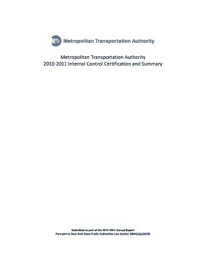 Fillable Online Submitted As Part Of The Mta Annual Report Fax