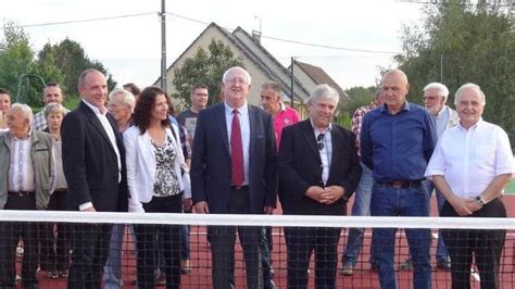 Le Nouveau Court De Tennis Inaugur Sadroc