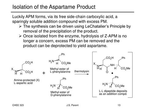 PPT - Enzymatic Synthesis of Aspartame PowerPoint Presentation - ID:651620