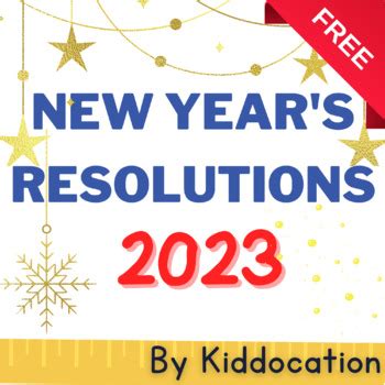 New Year's Resolutions 2023 FREEBIE! by KIDDOCATION | TPT