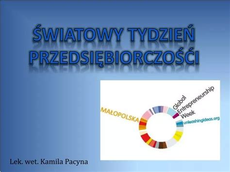 PPT ŚWIATOWY TYDZIEŃ PRZEDSIĘBIORCZOŚĆI PowerPoint Presentation ID