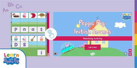 Free Peppa Pig Initial Sounds Interactive Matching Activity