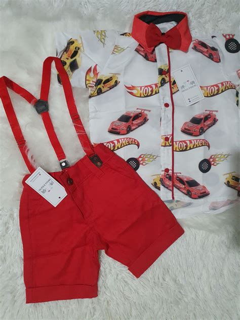 Conjunto Social Temático Infantil Hot Wheels Branca Elo