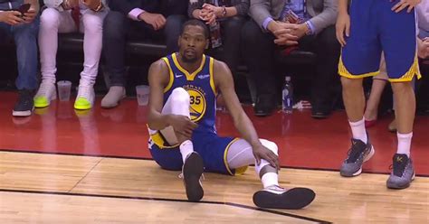 You Can See Kevin Durant S Calf Explode Inside His Leg In Slow Motion