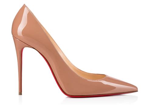 Christian Louboutin Nude Patent Calf Kate Pumps WHATS ON THE STAR