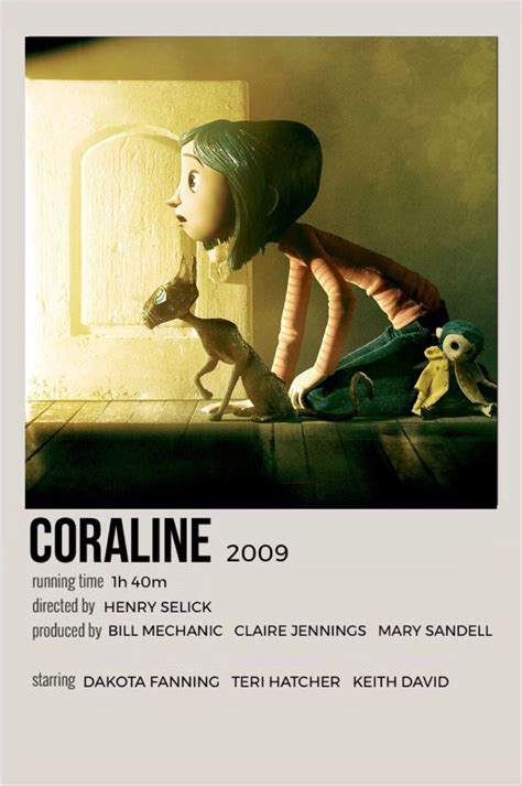 coraline movie poster | Coraline, Coraline movie, Disney animated movies