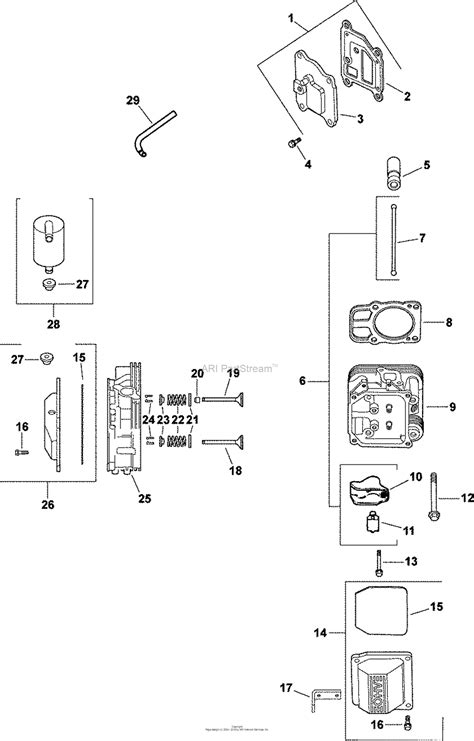 Kohler Cv Mtd Cub Cadet Hp Kw Parts Diagram For Head