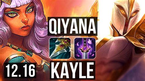 QIYANA Vs KAYLE MID 10 1 5 700 Games Godlike EUW Grandmaster