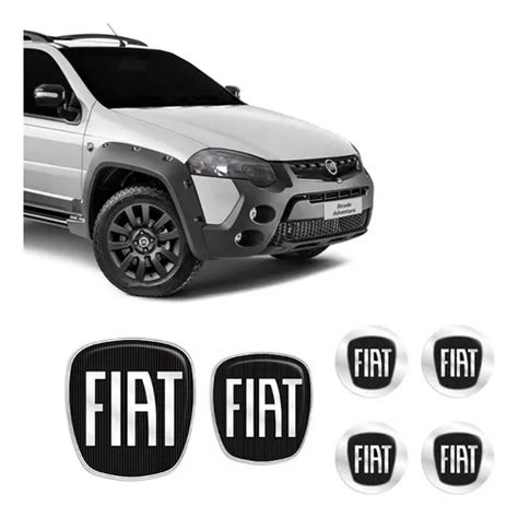 Kit 6 Adesivos Fiat Black Strada Preto Resinado 2006 2020 MercadoLivre