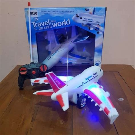 Jual Mainan Remote Control Pesawat Terbang Aerobus Rc Mainan Anak Di