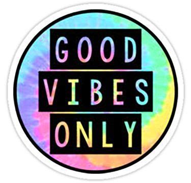 Good Vibes Only Tie Dye Sticker