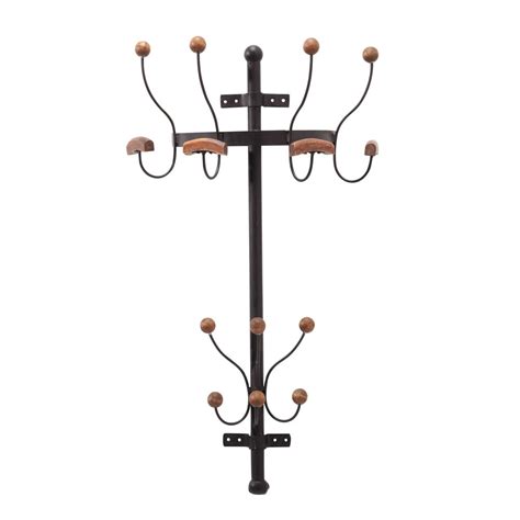 Armand Rusted Look Metal Wall Mounted Coat Stand Maisons Du Monde