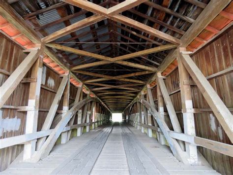 Mansfield 1867 Covered Bridge In Parke County Indiana