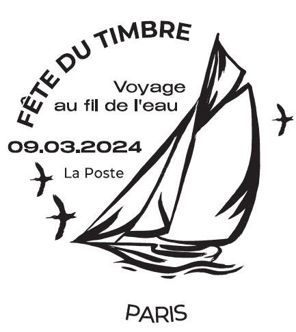 FÊTE DU TIMBRE Á BORD DUN VOILIER Le carré d encre