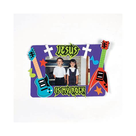 “jesus Is My Rock” Picture Frame Magnet Craft Kit Discontinued Magnet Crafts Crafts Vbs Crafts