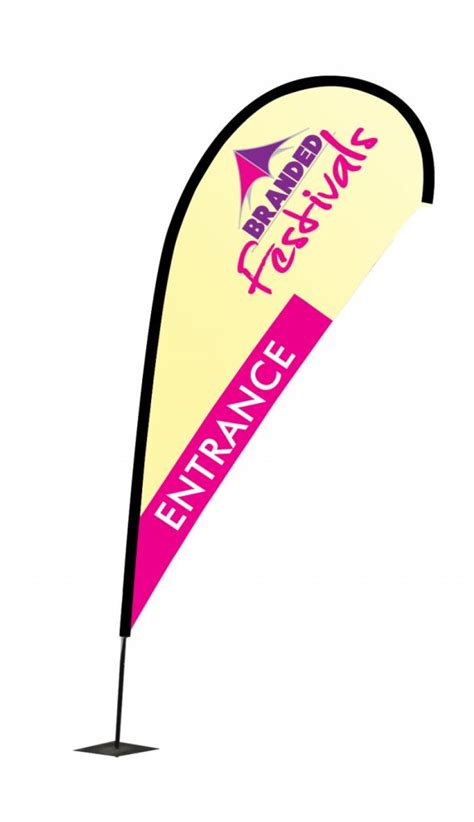 Branded Feather Tear Or Crest Flags For Events