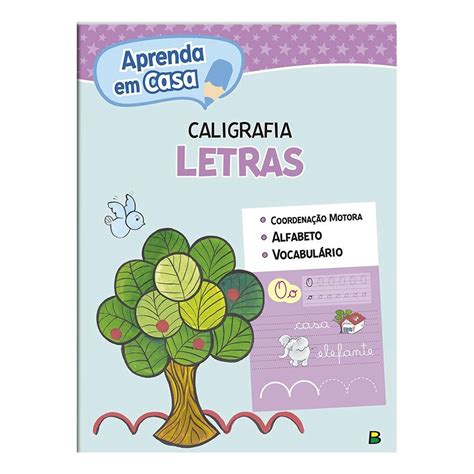 Livro Aprenda Em Casa Caligrafia Letras Brasileitura Shopee Brasil