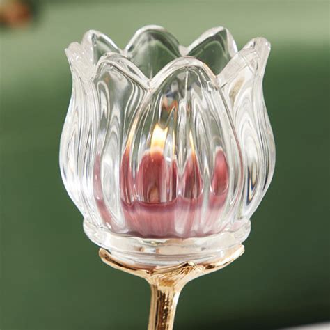 Tulip Candle Holder Alloy Enamel Apollobox