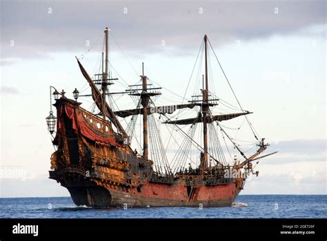 Large Pirate Ship Stock Photo Alamy