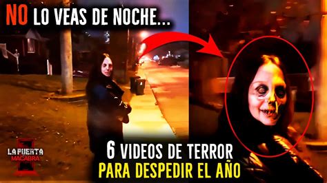 CAMINABA de NOCHE y ENCONTRÉ ALGO ATERRADOR 6 videos de terror